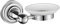 iBathUK Georgina Porte-Savon Rond en Acier Inoxydable pour Douche, Salle de Bain, Baignoire, Cuisine