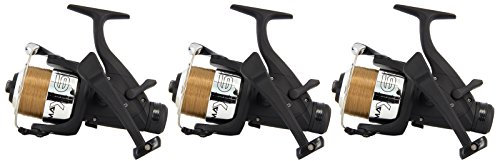 3 x Karpfen Angeln Max 60 2BB CARP Köder Freilauf Rolle mit 4,5-kg-Angelschnur NEU