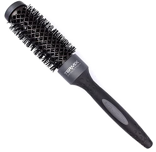 Termix Evolution Plus. Professionelle, thermische Rundhaarbürste mit Keramikrohr für den Friseursalon. Speziell für dickes und hartes Haar. Afroamerikanisches Haar. Durchmesser: 28 cm.