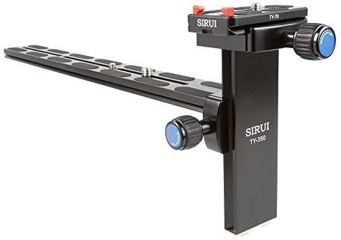 SIRUI TY-350 Lens Rail ¼-Inch and 3/8-Inch/Rail Length 35 cm/Weight 0.45 kg/Maximum Load 8 kg/Compatible with Arca-Swiss Equipment/for for K-30X and K-40X / Aluminium