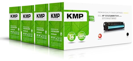 KMP Tonerkartusche passend für HP 131X (CF210X), 131A (CF211A, CF213A, CF212A), Canon 731 (6269B002-6273B002) Multipack - 1236,0005 - für HP... etc.