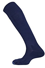 Mitre Junior Mercury Plain Football Sports Socks | Football Team Kit | Lightweight Long Sock | Breathable Sports Sock, Navy, Infant (9 UK Child - 11 UK Child)