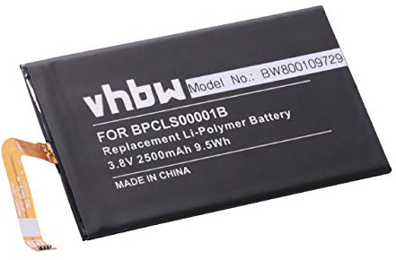 vhbw 1x Akku kompatibel mit BlackBerry SQC100-3, SQC100-1, Q20, Kopi, Classic 4G, Classic Handy Smartphone Telefon (2500 mAh, 3,8 V, Li-Polymer)