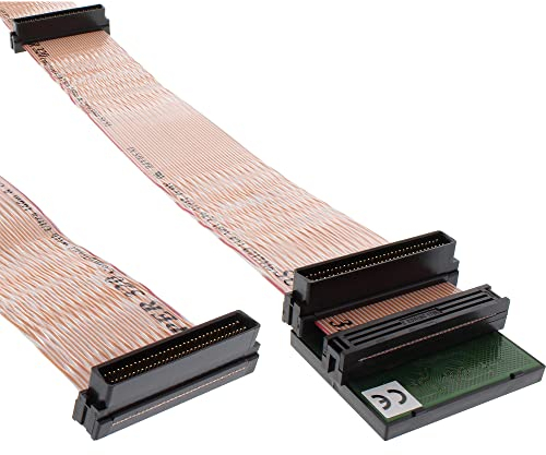 InLine® SCSI U320 Flachbandkabel, 68pol, für 4 Geräte, mit Terminator, 1,33m