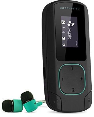 Energy Sistem MP3 Clip Bluetooth (Bluetooth, 8 GB, Clip, FM Radio und microSD) - Mintgrün