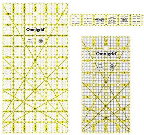 Omnigrid Ruler Value Pack, 3 Sizes: R1, R12, R48G, Basics