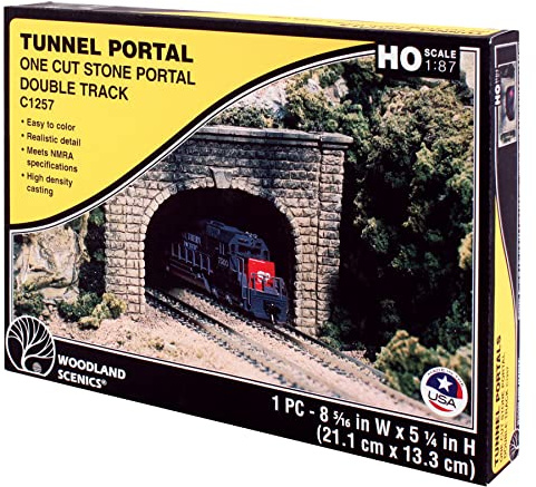 Woodland Scenics WS 1257 Ho Tunnel Portal-Cut Stone Double