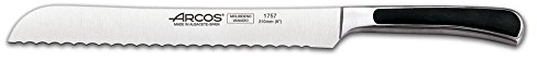 Arcos Saeta - Cuchillo Panero - Hoja de Acero Inoxidable Forjado NITRUM de 210 mm - Mango de POM - Color Negro
