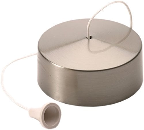 Brushed Steel Covered Bathroom Ceiling Light Pull Switch With Cord