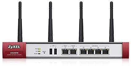 Zyxel ZyWALL 1.0 Gbps Wireless AC UTM Firewall, fino a 75 utenti - Licenze UTM opzionali [USG60W]