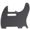 Musiclily 8 Hole Tele Pickguard Scratch Plate for Fender USA/Mexican Standard Telecaster Modern Style Electric Guitar, 1Ply Matte Black