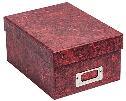 The Photo Album Company Photo Storage Box Holds 700 Photographs Red for 4x6 Pictures ALBOX700RED