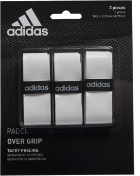 adidas Overgrip-Set für Padel-Tennis, Einheitsgröße, Unisex – Erwachsene, Pádel OV, weiß, Einheitsgröße