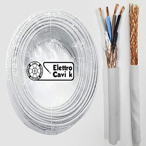 Elettrocavi K - Câble électrique Fror FR2OHH2R en caoutchouc - 4 x 0,50 - 4 pôles, 4 broches - Flexible - 50 mètres