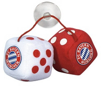 FC Bayern München Plüschwürfel Auto Glück