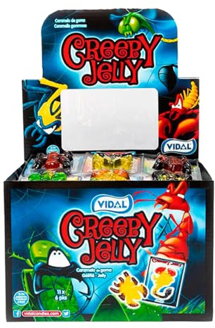 Creepy Jelly 66 Stück im Verkaufsdisplay 11x6 Stück im Blister
