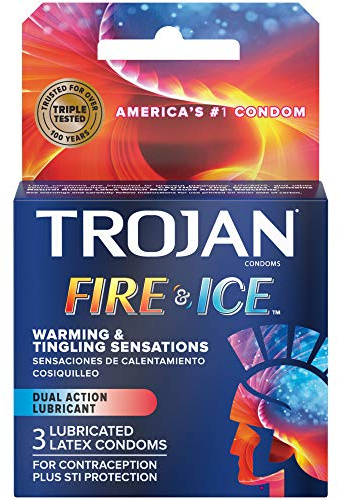 Trojan Fire & Ice Condoms 3 Pack