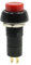 sourcingmap AC 220 V 3 A SPST On/Off Interrupteur à verrouillage Rouge Bouton poussoir rond