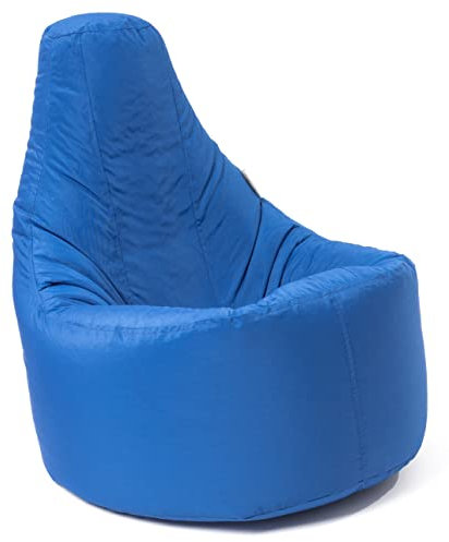MaxiBean Bean Bag Chair Gaming indoor Outdoor Weather Resistant - Perfect for Home, Garden, Living Room Lounge - Adult, teenager Big Recliner BeanBag Chairs with Filling Beans Included - Blue