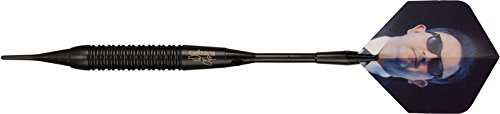 UNICORN World Champion Dartpfeile weiche Spitze 4076 Phil Taylor Dartpfeil aus Messing schwarz schwarz 16g
