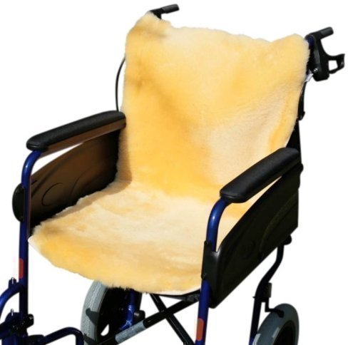 der-Fellmann Rollstuhlauflage Gold/gelb 86 x 45 cm