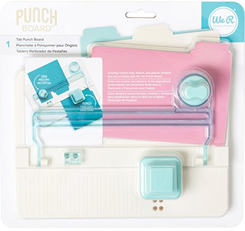 We R Memory Keepers Marke Tab Punch Board-8.51'X9.26', Kunststoff, Mehrfarbig, 10 x 12 x 6 cm