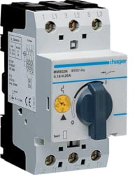 Hager MM502 N guardamotor 6 kA 0,16 – 0,25 A