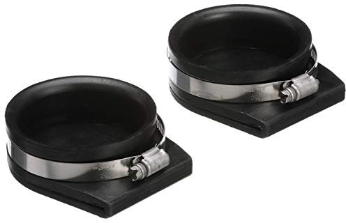 Seachoice Exhaust Guard Covers, Fits 4 in. OD Pipe, Black Rubber with Stainless Steel Hose Clamp