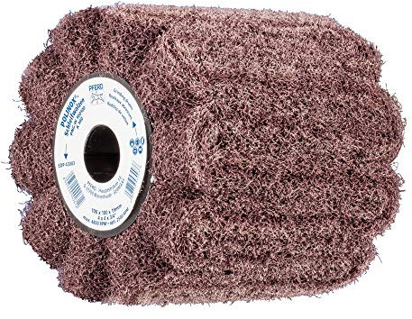 PFERD POLINOX Schleifwalze PNG | 100 x 100 mm, Keilnut 19 mm, Korund A100 | 44641201 – für ansatzloses Strichmattieren