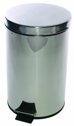 CHARLES BENTLEY Fsmisc KCO568W12 Pedal Bin Stainless Steel with Removable Plastic Liner 12 Litres D300xH460mm Ref SPC/PB.12/SS, multi-colour