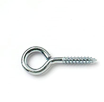 Merriway® BH00103 (25 Pcs) Zinc Plated Screw-In Eye Steel, 30 mm (1.1/4 inch) - Pack of 25 Pieces