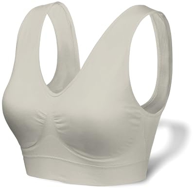 Love My Fashions® Damen Nahtloser Bügelloser BH mit herausnehmbaren Pads für Sport, Yoga, bequemer BH in Übergröße