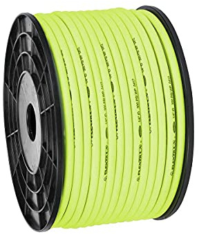 Flexzilla Pro Air Hose, Bulk Plastic Spool, 1/4 in. x 250 ft, Heavy Duty, Lightweight, Hybrid, ZillaGreen - HFZ14250YW