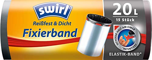 Swirl 20 l Fixierband Müllbeutel, 15 Stück