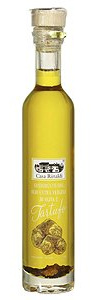 Casa Rinaldi - Lebensmittelwürze auf Basis von Extra Nativem Olivenöl mit Weißen Trüffelspänen, 100 ml Flasche