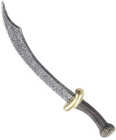W WIDMANN MILANO Party Fashion, Arabisches Messer, authentisches Design, 46 cm, unisex, sorgfältige Details, vielseitig für Halloween, Cosplay und Kostümpartys