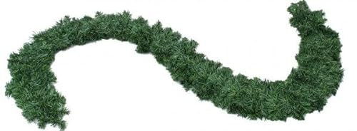 kunstpflanzen-discount.com Künstliche dichte Edeltannengirlande 270cm lang ca. 24cm Durchmesser - Voluminöse Tannengirlande Weihnachtsgirlande