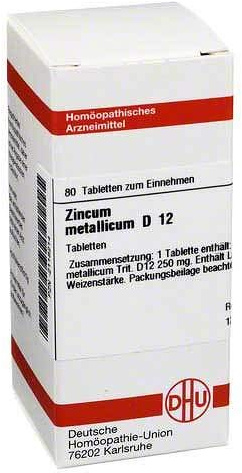 ZINCUM METALLICUM D 12 Tabletten 80 St