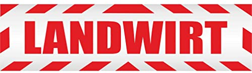 INDIGOS UG - Magnetschild Landwirt mit Rahmen 45 x 12 cm - Magnetfolie für Auto - LKW - Truck - Baustelle - Firma