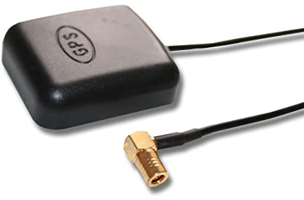 vhbw GPS Antenne kompatibel mit Blaupunkt TravelPilot DX-R5 Navi mit SMB-Buchse-Anschluss - Magnetfuß, 5 m, Schwarz