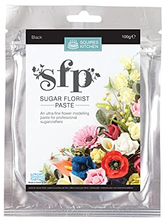 Squires Kitchen Sugar Florist Paste (SFP) Black 100 Gram