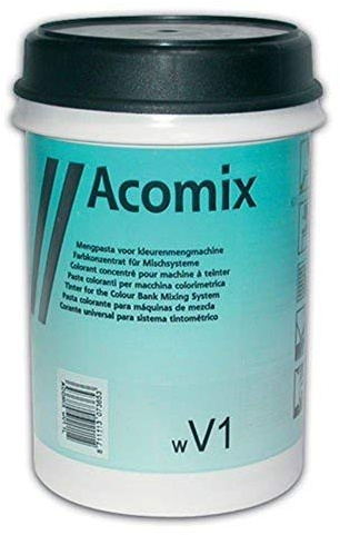 Sikkens Holzfarbe Acomix Colorpaste 1 Liter, Wasserbasierte Colorpaste mit Pigmenten für Holzflächen, Blau, bis zu 15 qm pro Liter, 99x99x131 mm