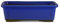 CERTRE - Vase Bonsai rectangulaire en grès, modèle Torino, fabriqué en Italie, couleur bleu électrique (émaillé) | 38,5 x 28 x 12 cm (produit semi-artisanal, il peut y avoir des variations de couleur)