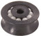 Seilrolle Kugellager 8 mm, Kunststoff Rolle 27 x 11 mm, ø Bohrung 6 mm