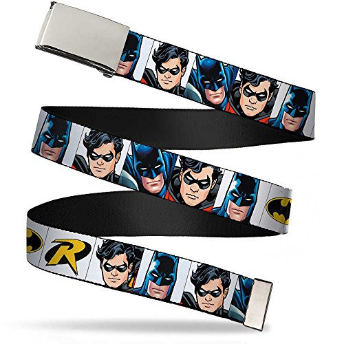 Buckle-Down Unisex-Erwachsene Web Belt Batman Robin 1.25 Grtel, Mehrfarbig, 3 cm Breit-Passt Oben-107 cm Pant Größe