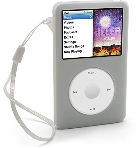 iGadgitz IV112 Custodia Silicone Compatibile con Apple iPod Classic 80GB, 120GB & Nuovo 6th Generation - Chiaro