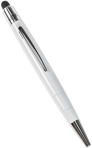 Wedo 26115000 Touchpen Mini 2-in-1 (leitfähiger Eingabestift, 10 cm) weiß