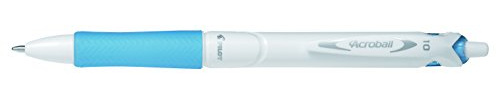 Pilot Acroball Retractable Ballpoint - Pure White/Light Blue (Box of 10)