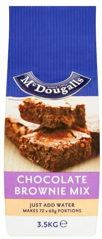 McDougalls Chocolate Brownie Dessert Mix, 3.5 kg (1-Pack) | Premium Quality Dessert Mix, Easy Baking, Vegetarian Friendly, Rich & Fudgy Brownies
