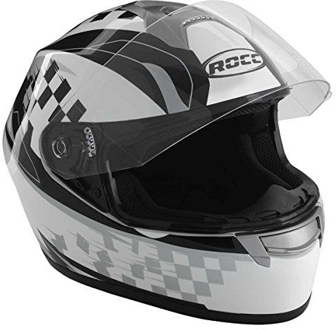 ROCC 362 Integralhelm, Farbe weiss-schwarz-silber, Größe L(59/60)